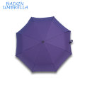 2018 New Design Manual Open Cheap Promotion Telescopic 3 Folding Compact Windproof Custom Purple Children Umbrella UV Protection